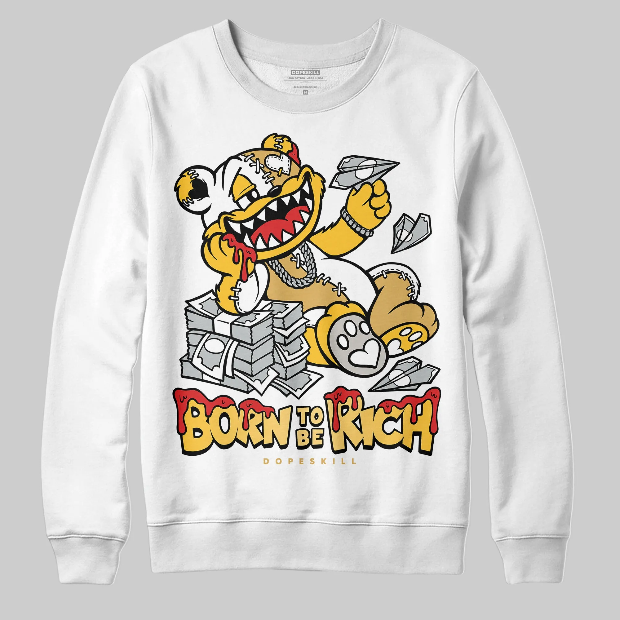 Phantom 12s DopeSkill Sweatshirt Born To Be Rich Graphic sold by DopeSkill product image thumbnail 2