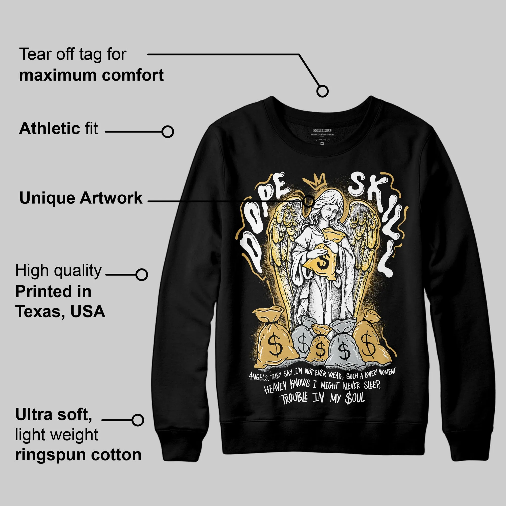 Phantom 12s DopeSkill Sweatshirt Angels Graphic sold by DopeSkill product image thumbnail 3