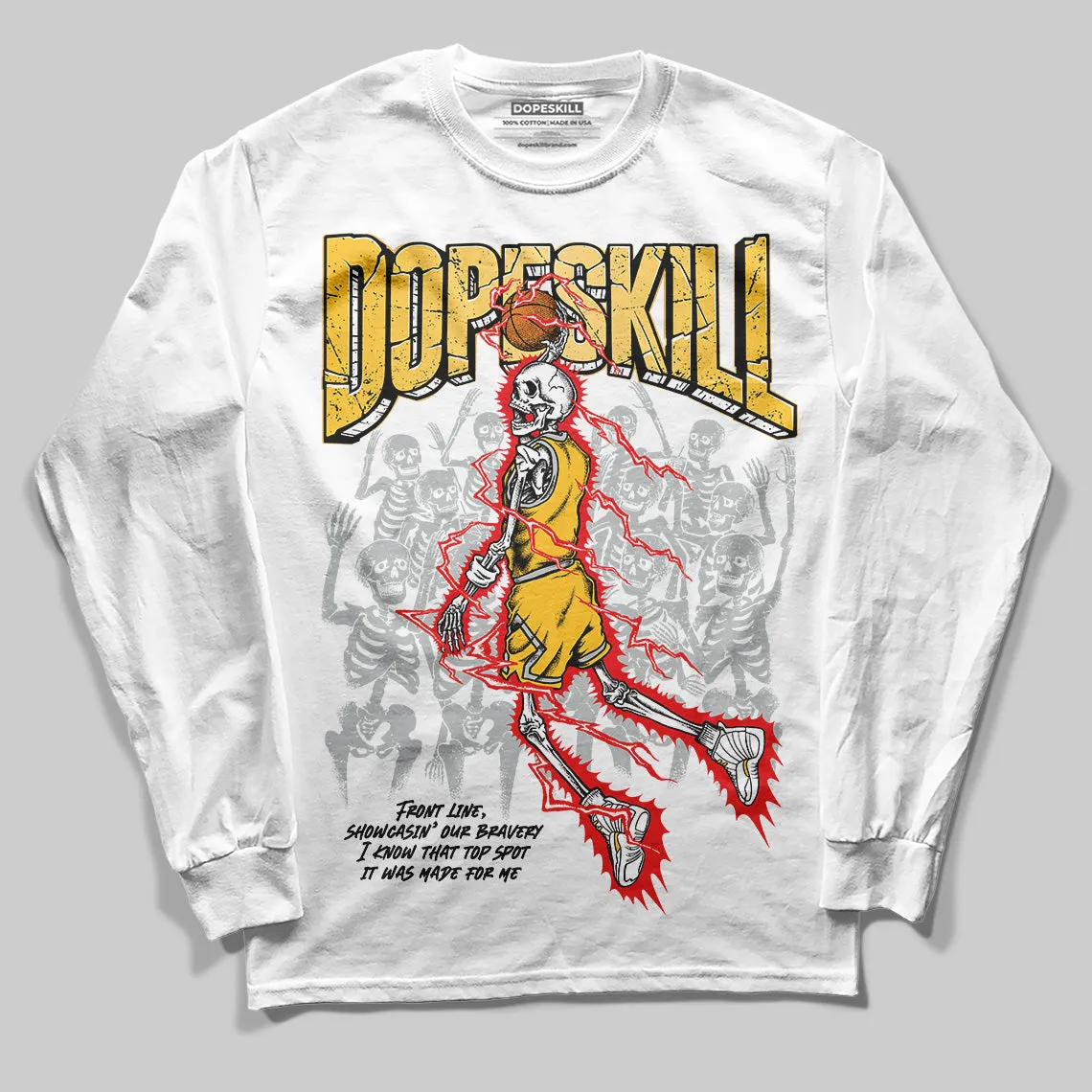 Phantom 12s DopeSkill Long Sleeve T-Shirt Thunder Dunk Graphic sold by DopeSkill product image thumbnail 2