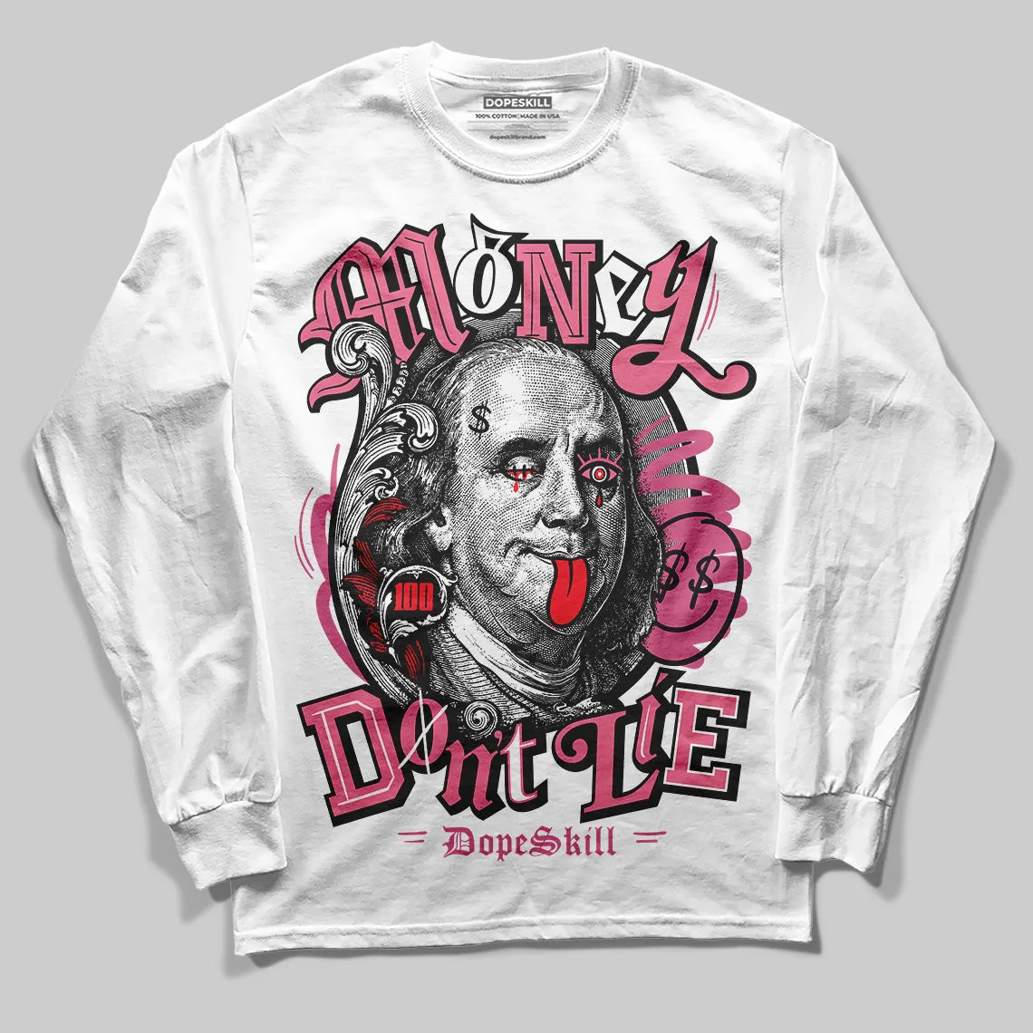S - Serendipity Pro-X1 W DopeSkill Long Sleeve T-Shirt Money Don't Lie Graphic sold by DopeSkill product image thumbnail 2