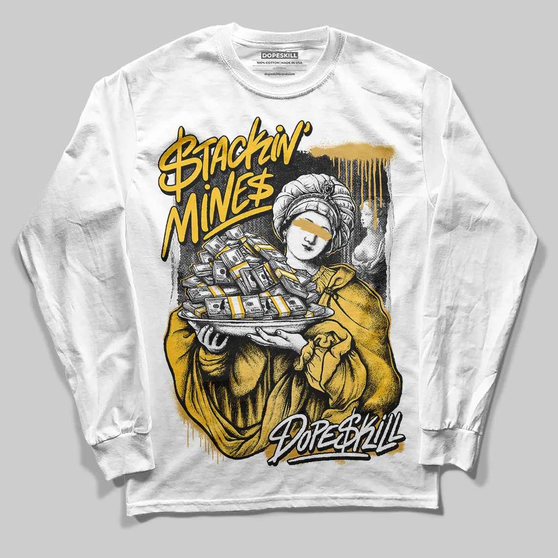 Phantom 12s DopeSkill Long Sleeve T-Shirt Stackin Mines Graphic sold by DopeSkill product image thumbnail 2