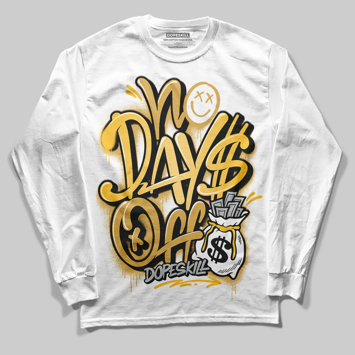Phantom 12s DopeSkill Long Sleeve T-Shirt No Days Off Graphic sold by DopeSkill product image thumbnail 2