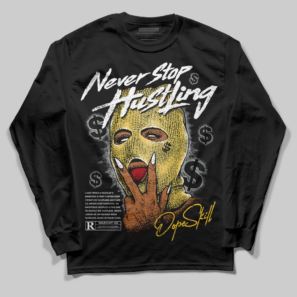 Phantom 12s DopeSkill Long Sleeve T-Shirt Never Stop Hustling Graphic sold by DopeSkill