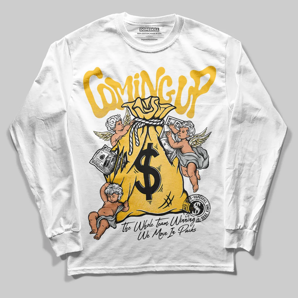 Phantom 12s DopeSkill Long Sleeve T-Shirt Money Bag Coming Up Graphic sold by DopeSkill product image thumbnail 2