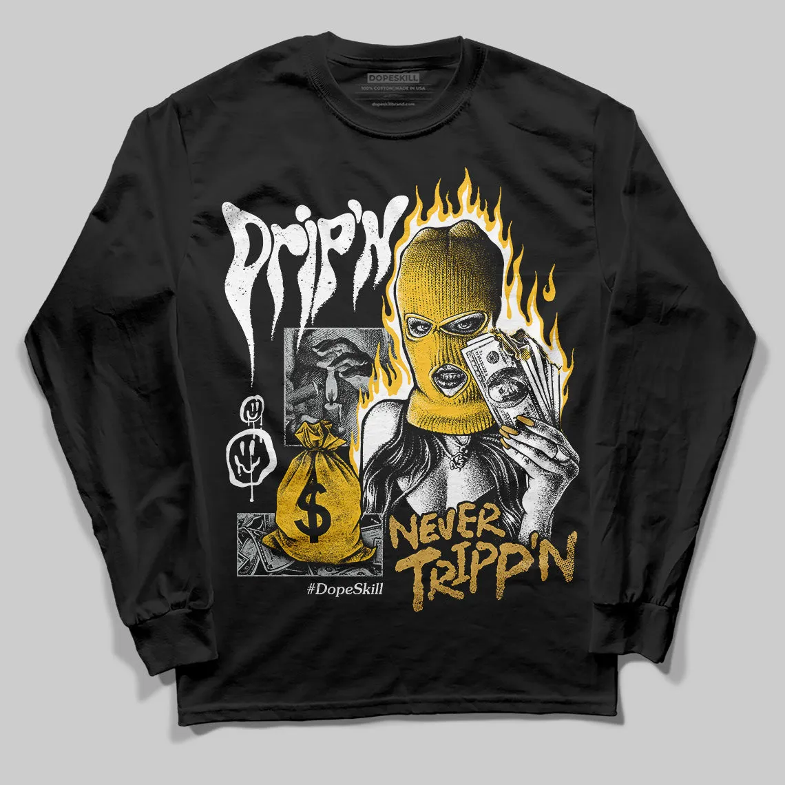 Phantom 12s DopeSkill Long Sleeve T-Shirt Drip'n Never Tripp'n Graphic sold by DopeSkill