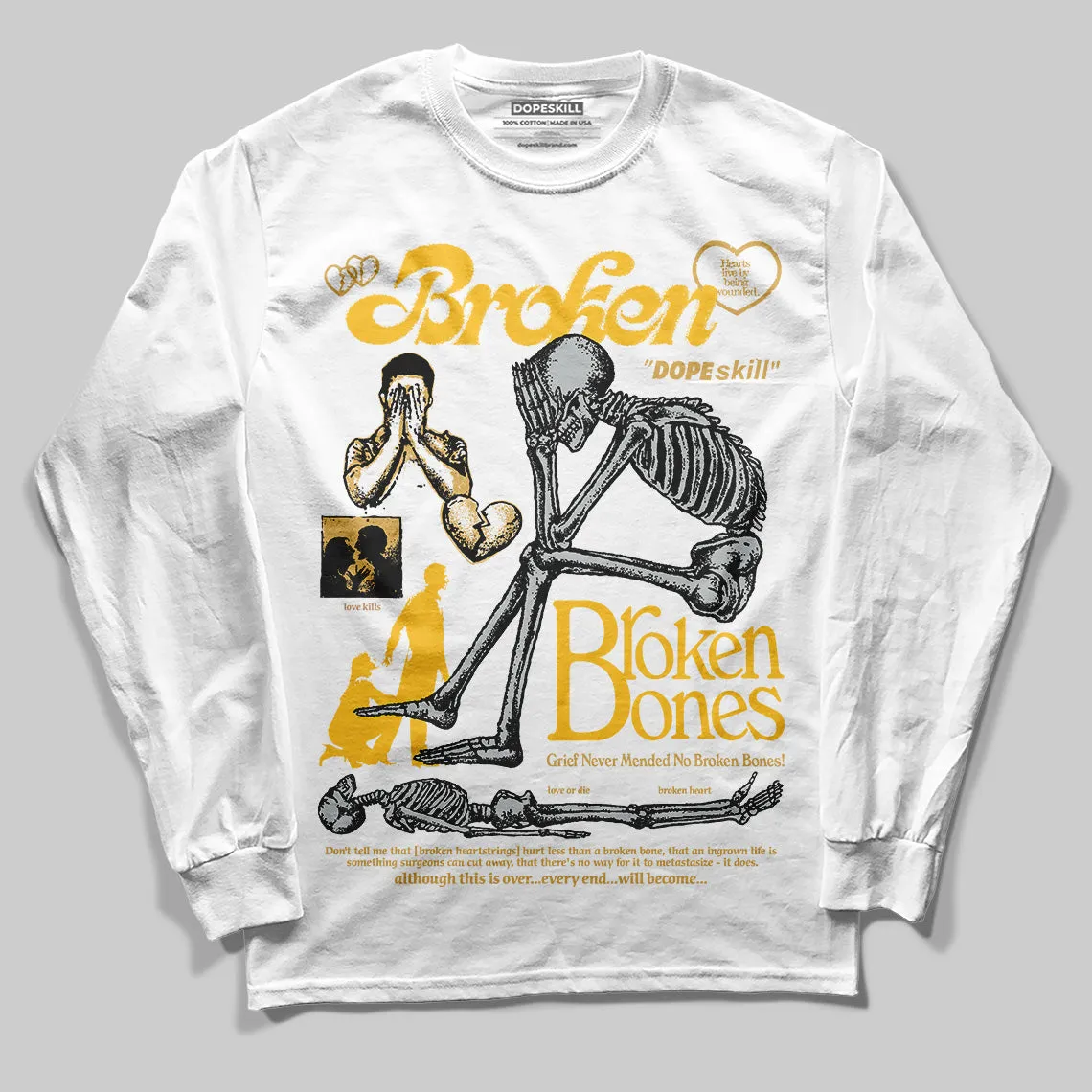 Phantom 12s DopeSkill Long Sleeve T-Shirt Broken Bones Graphic sold by DopeSkill product image thumbnail 2
