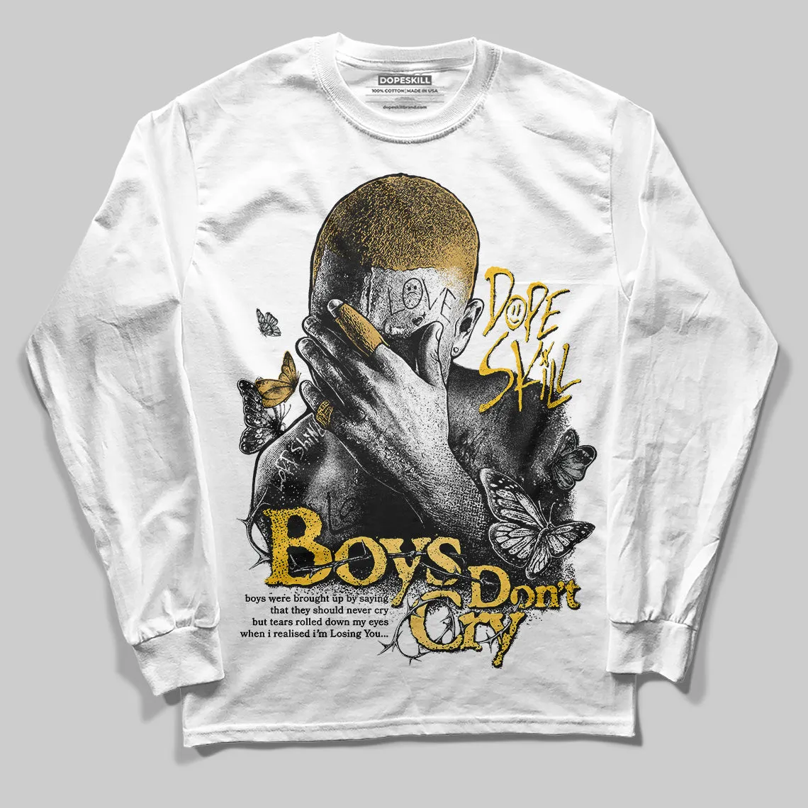 Phantom 12s DopeSkill Long Sleeve T-Shirt Boys Don't Cry Graphic sold by DopeSkill product image thumbnail 2