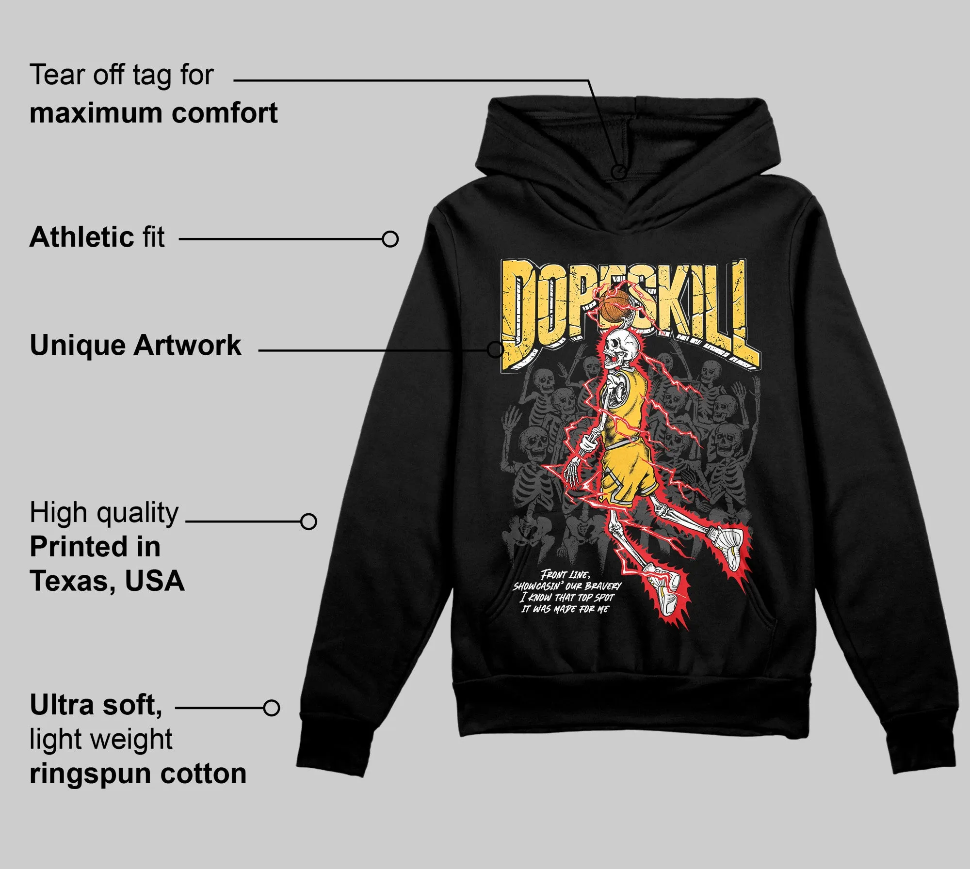 Phantom 12s DopeSkill Hoodie Sweatshirt Thunder Dunk Graphic sold by DopeSkill product image thumbnail 3