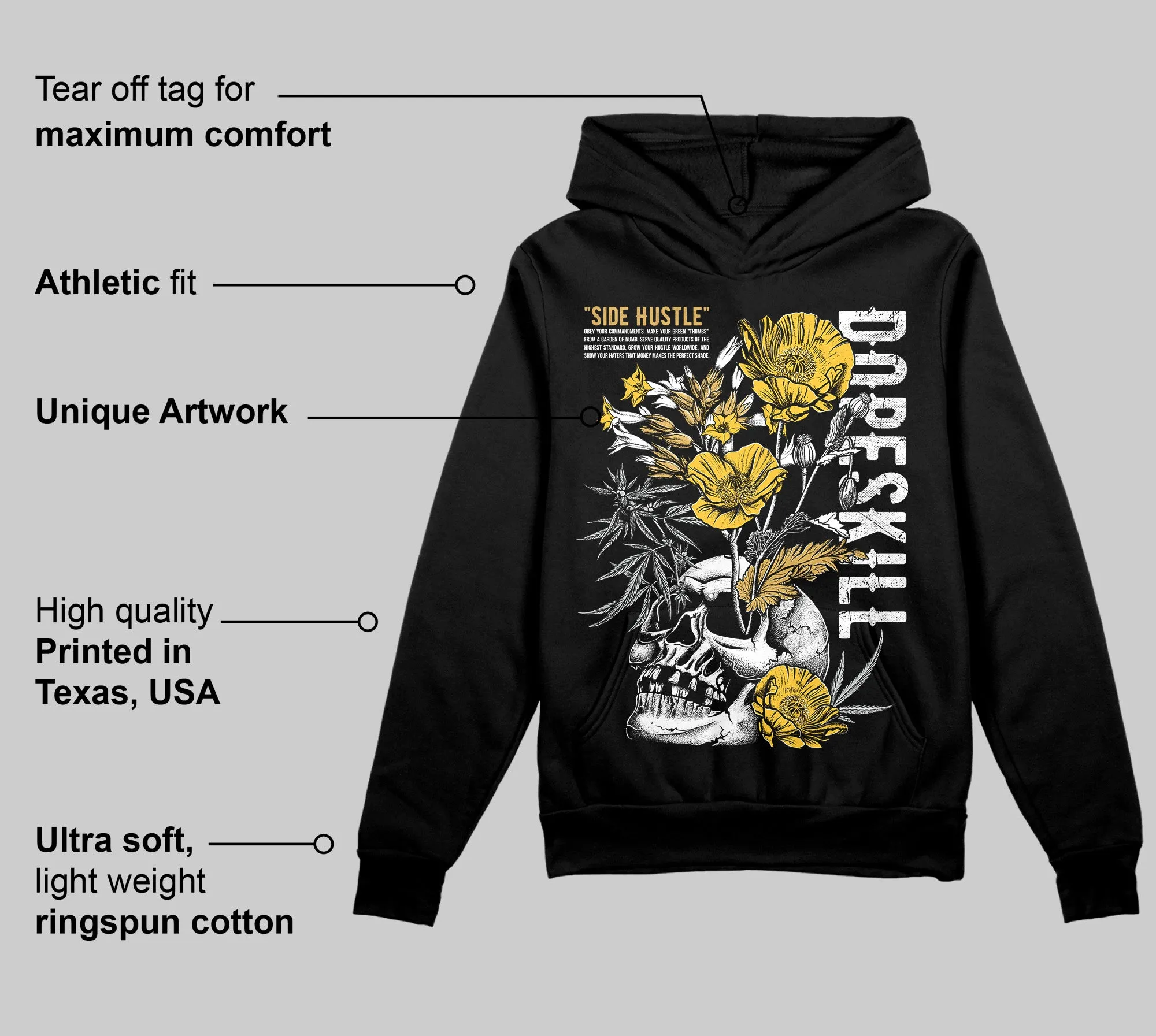 Phantom 12s DopeSkill Hoodie Sweatshirt Side Hustle Graphic sold by DopeSkill product image thumbnail 3