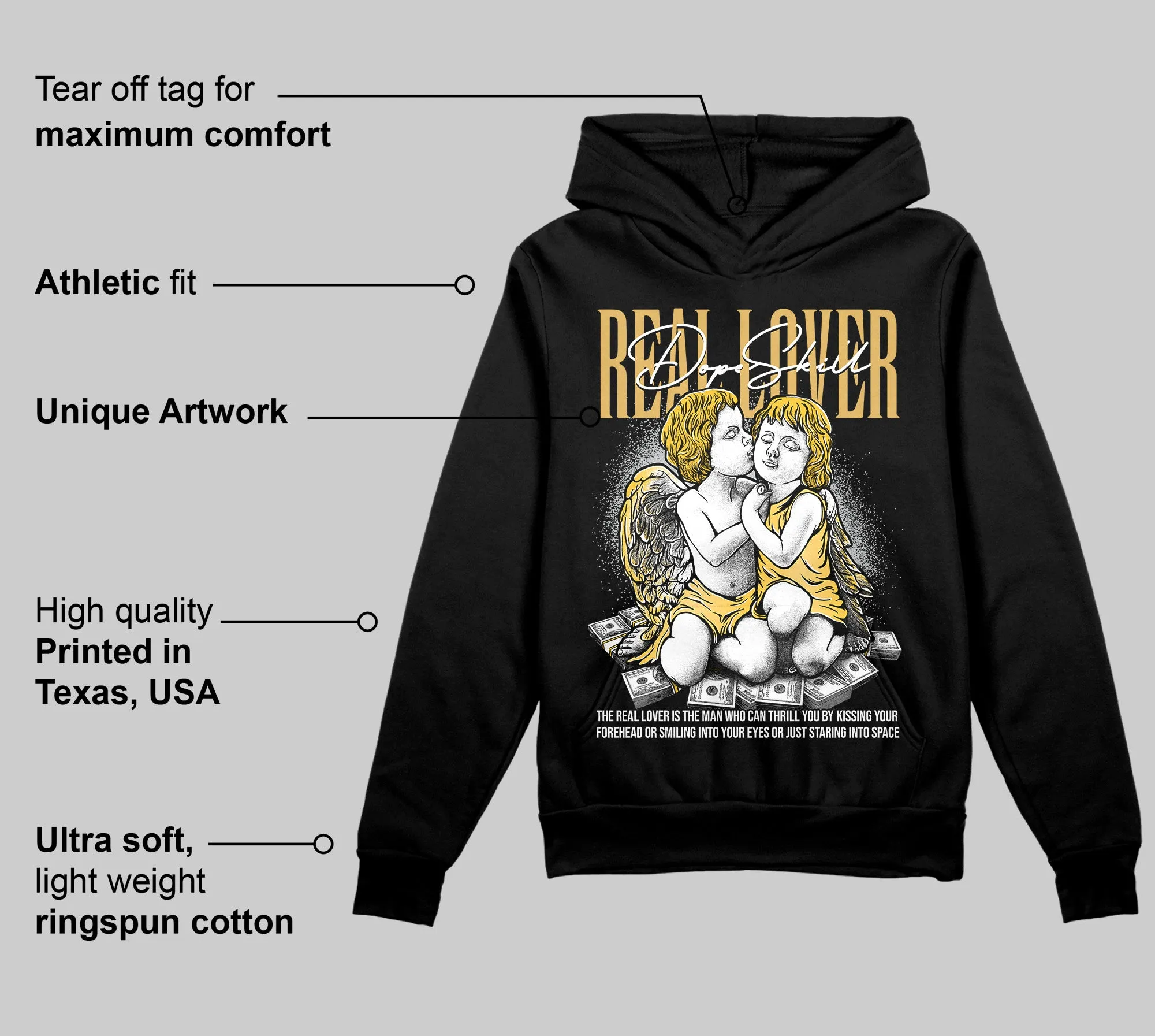 Phantom 12s DopeSkill Hoodie Sweatshirt Real Lover Graphic sold by DopeSkill product image thumbnail 3