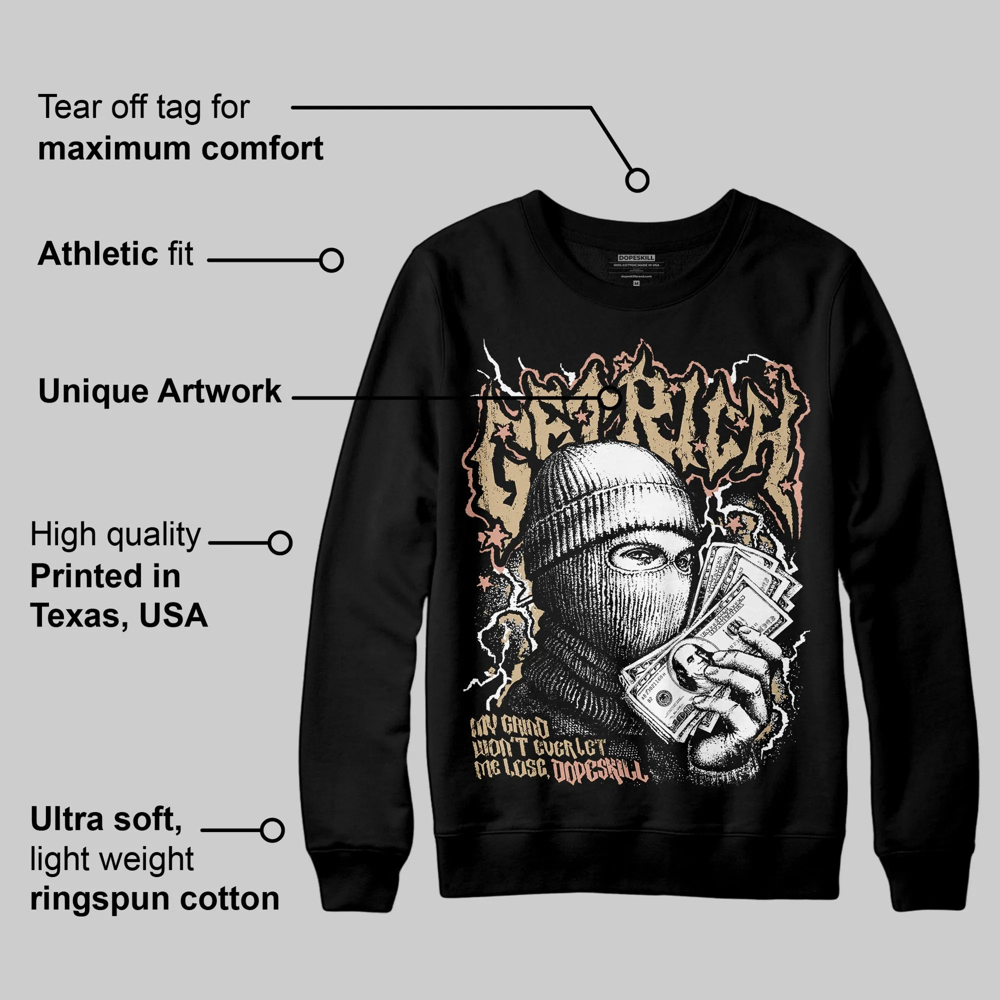 TAN Collection DopeSkill Sweatshirt Wealthy Graphic sold by DopeSkill product image thumbnail 3