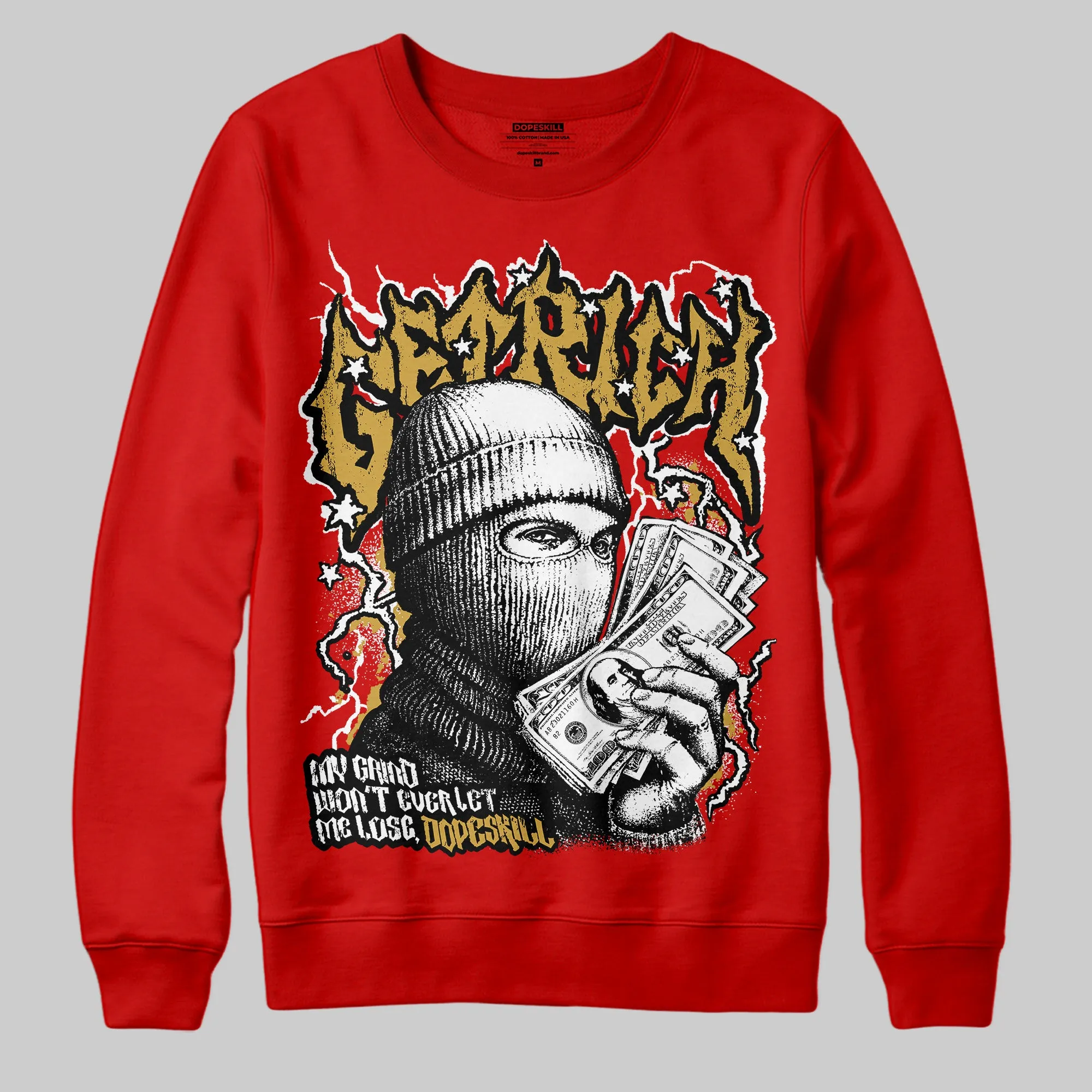 Red Collection DopeSkill Sweatshirt Wealthy Graphic sold by DopeSkill product image thumbnail 3