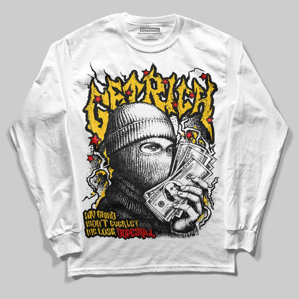 Yellow Collection DopeSkill Long Sleeve T-Shirt Wealthy Graphic sold by DopeSkill product image thumbnail 2