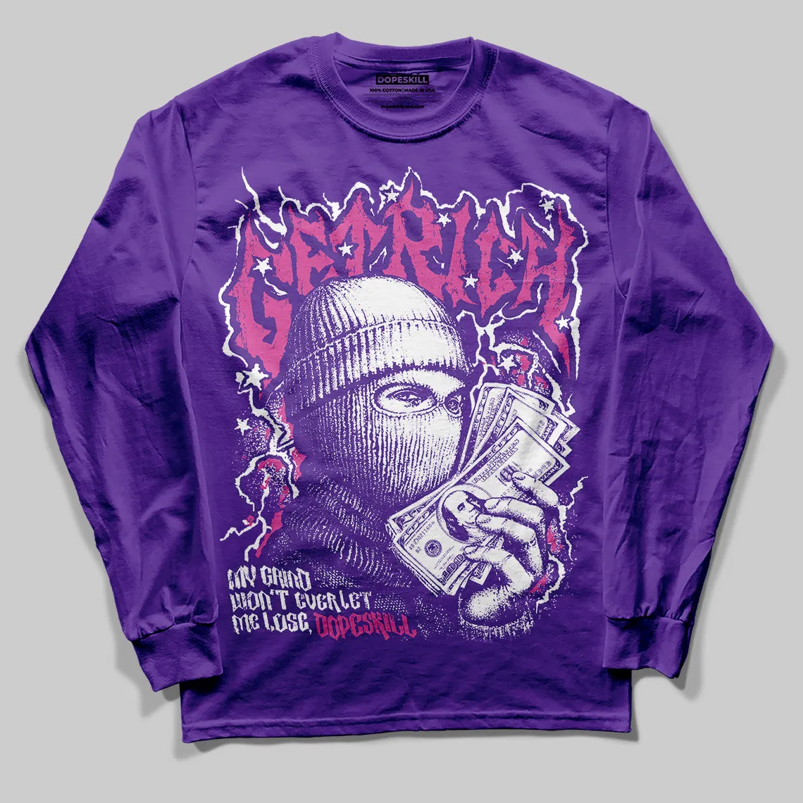 PURPLE Collection DopeSkill Long Sleeve T-Shirt Wealthy Graphic sold by DopeSkill product image thumbnail 3