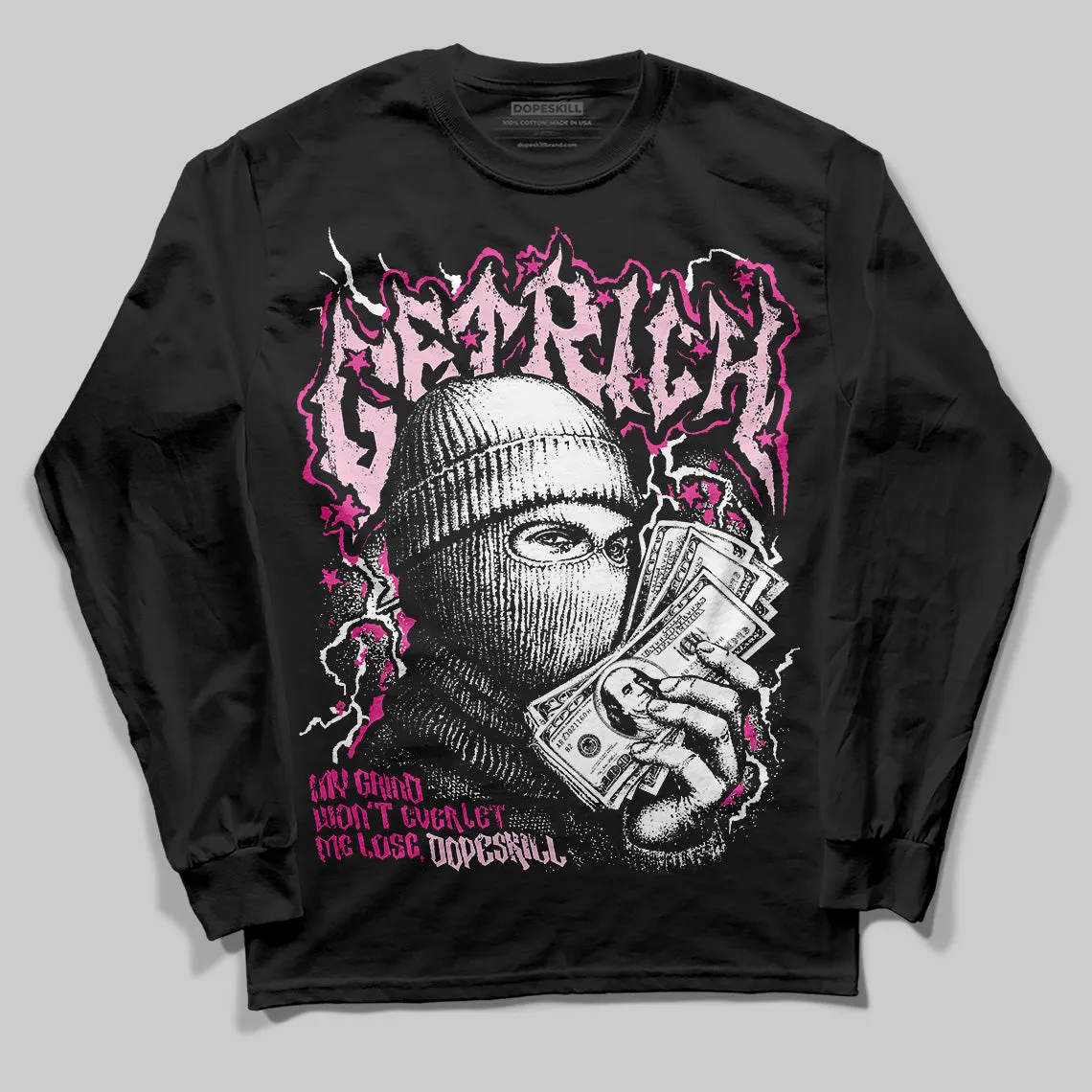 Pink Collection DopeSkill Long Sleeve T-Shirt Wealthy Graphic sold by DopeSkill product image thumbnail 2