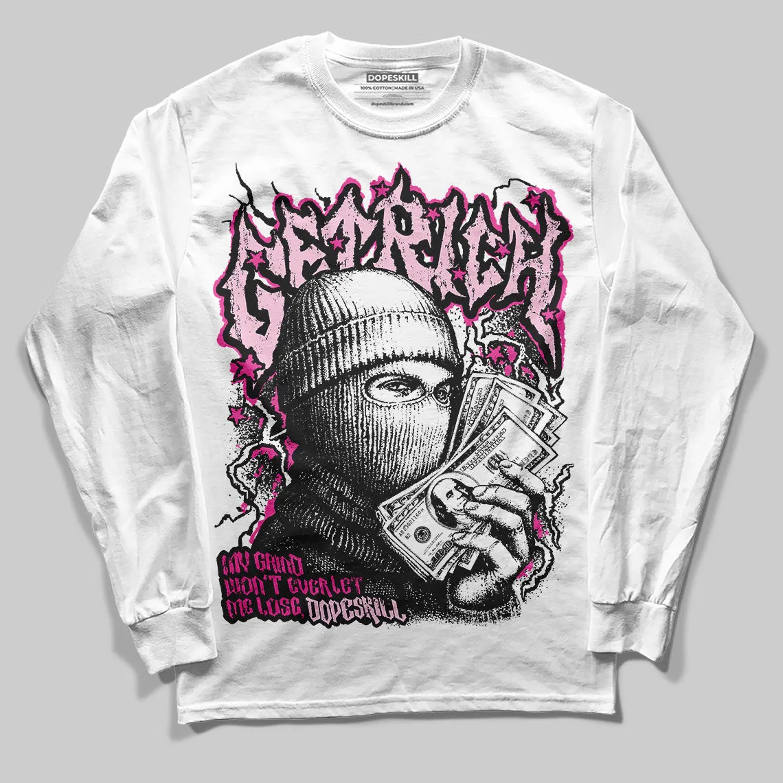 Pink Collection DopeSkill Long Sleeve T-Shirt Wealthy Graphic sold by DopeSkill