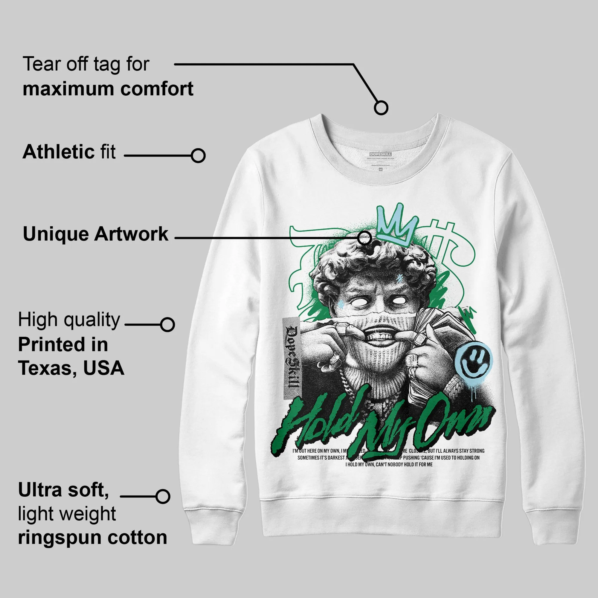 Lucky Green 5s DopeSkill Sweatshirt In My Way Graphic sold by DopeSkill product image thumbnail 3
