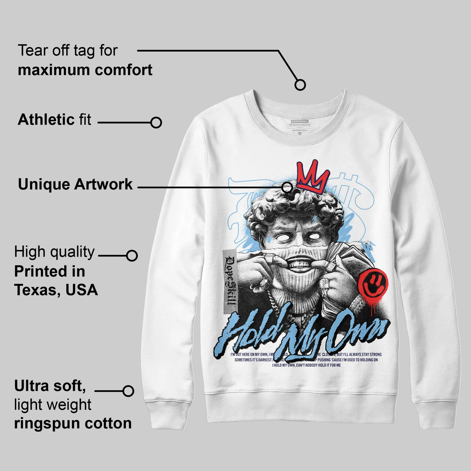University Blue Collection DopeSkill Sweatshirt In My Way Graphic sold by DopeSkill product image thumbnail 3