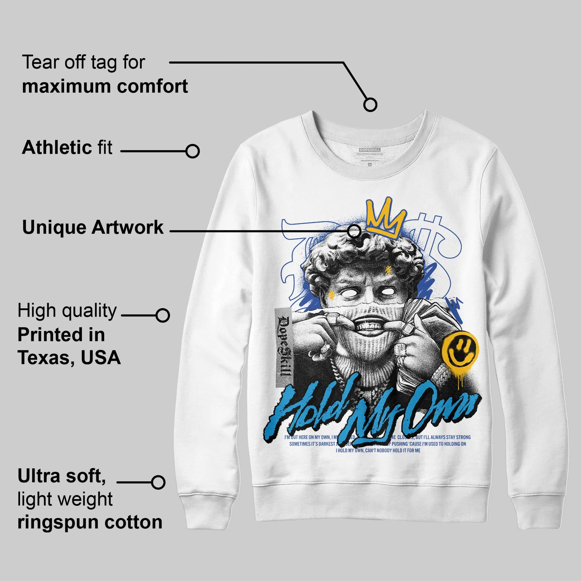 Royal Blue Collection DopeSkill Sweatshirt In My Way Graphic sold by DopeSkill product image thumbnail 3