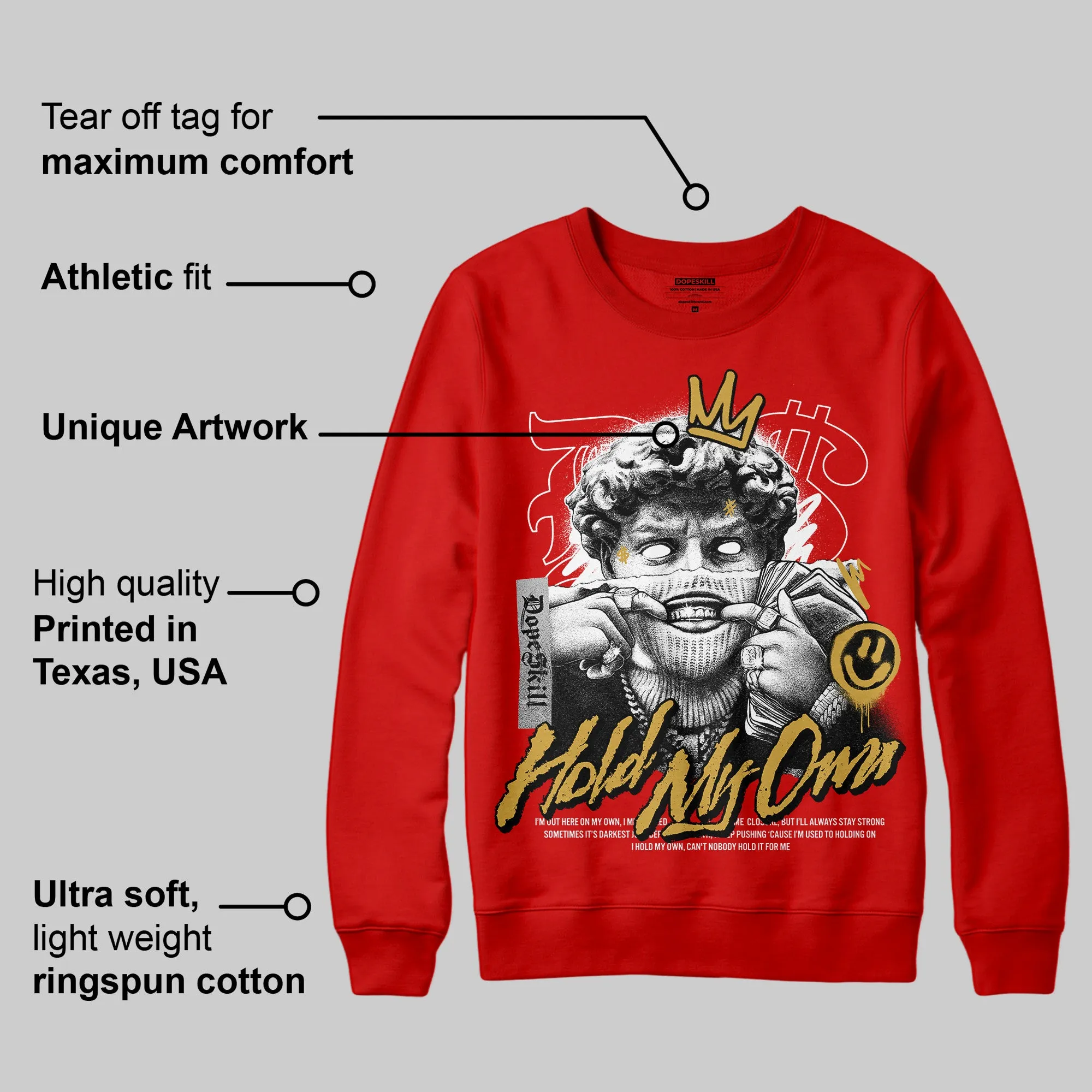 Red Collection DopeSkill Red Sweatshirt In My Way Graphic sold by DopeSkill product image thumbnail 2