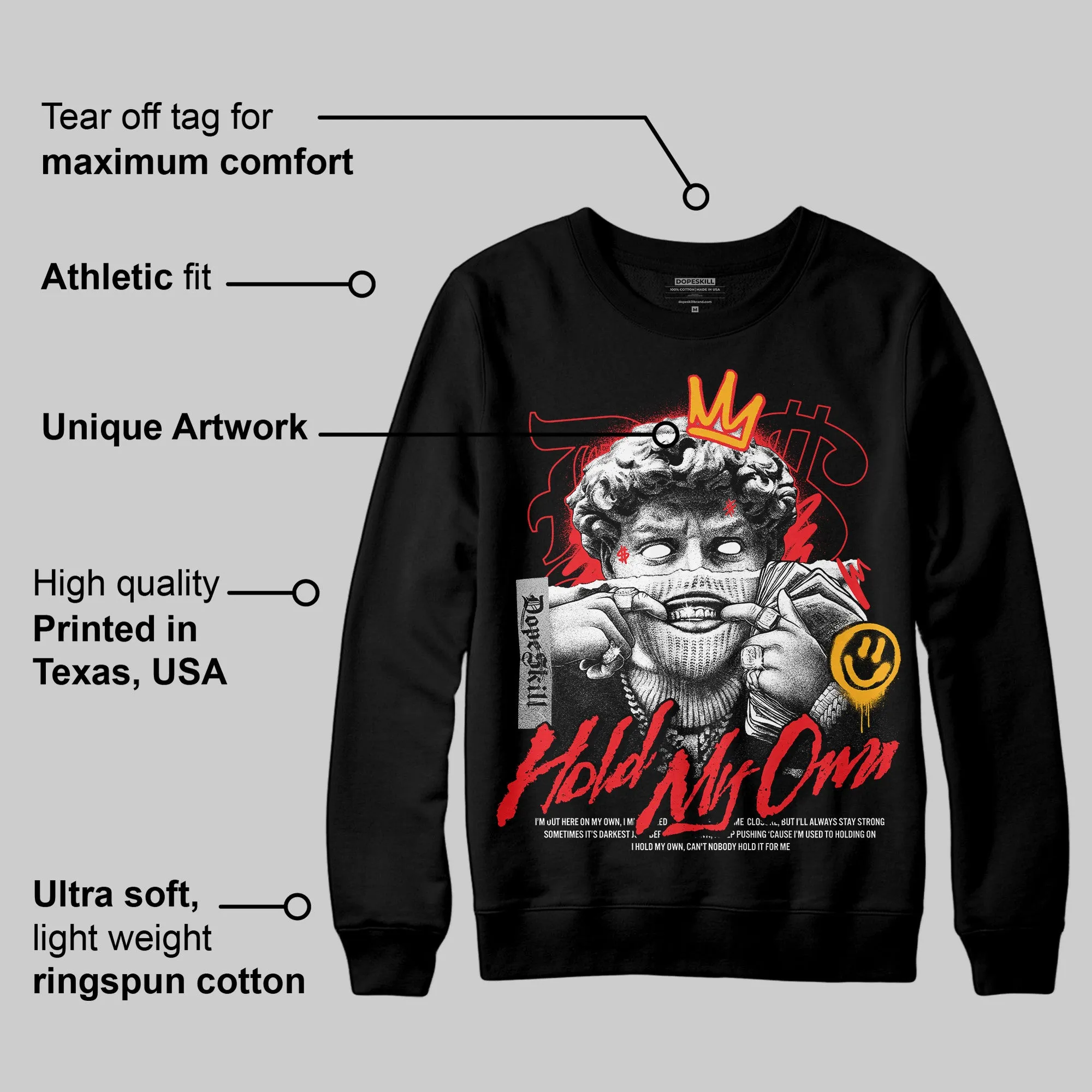 Red Collection DopeSkill Sweatshirt In My Way Graphic sold by DopeSkill product image thumbnail 3