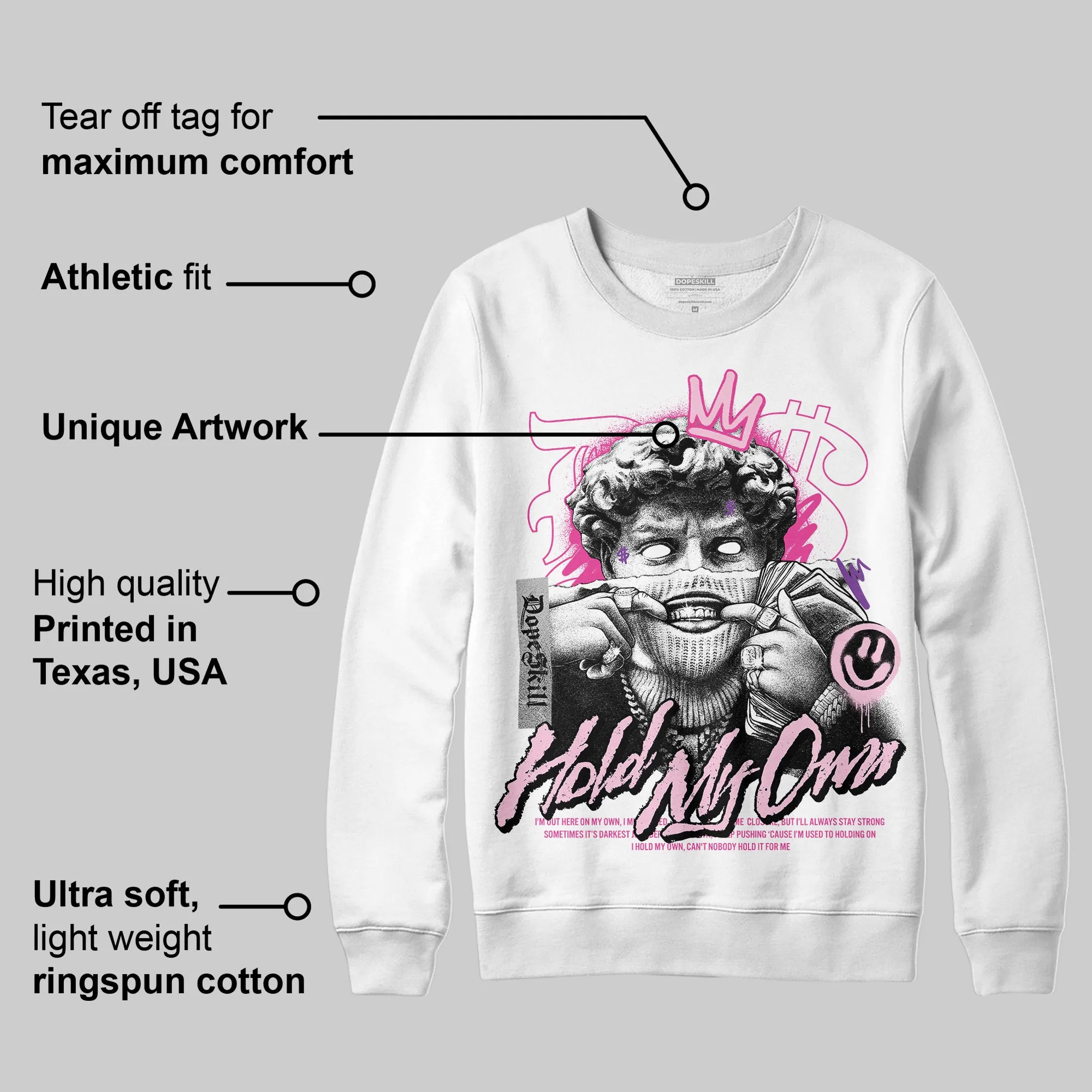 Pink Collection DopeSkill Sweatshirt In My Way Graphic sold by DopeSkill product image thumbnail 3