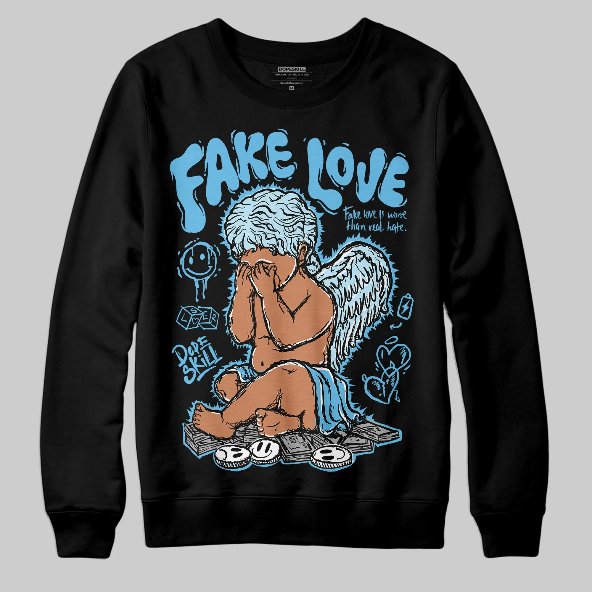Legend Blue 11s DopeSkill Sweatshirt False Love Graphic sold by DopeSkill product image thumbnail 2