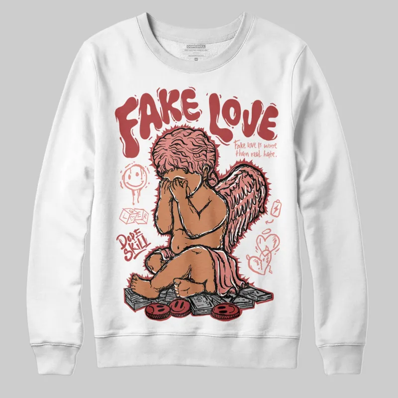 Dune Red 13s DopeSkill Sweatshirt False Love Graphic sold by DopeSkill