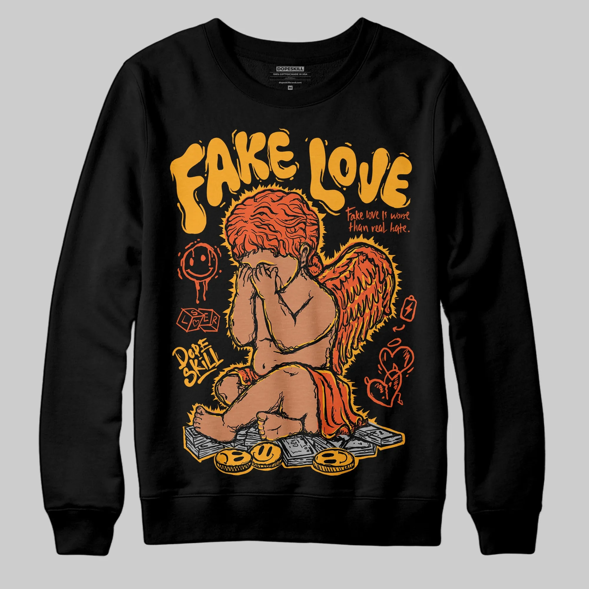 Black Taxi 12s DopeSkill Sweatshirt False Love Graphic sold by DopeSkill