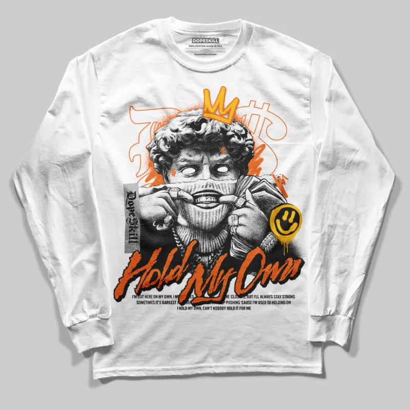 Orange Black White DopeSkill Long Sleeve T-Shirt In My Way Graphic sold by DopeSkill