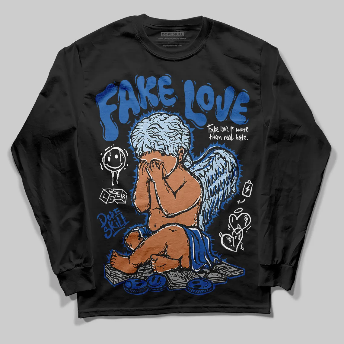 Space Jam 11s DopeSkill Long Sleeve T-Shirt False Love Graphic sold by DopeSkill