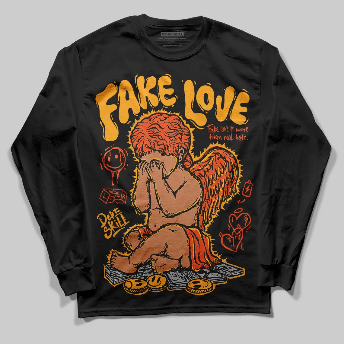 Black Taxi 12s DopeSkill Long Sleeve T-Shirt False Love Graphic sold by DopeSkill