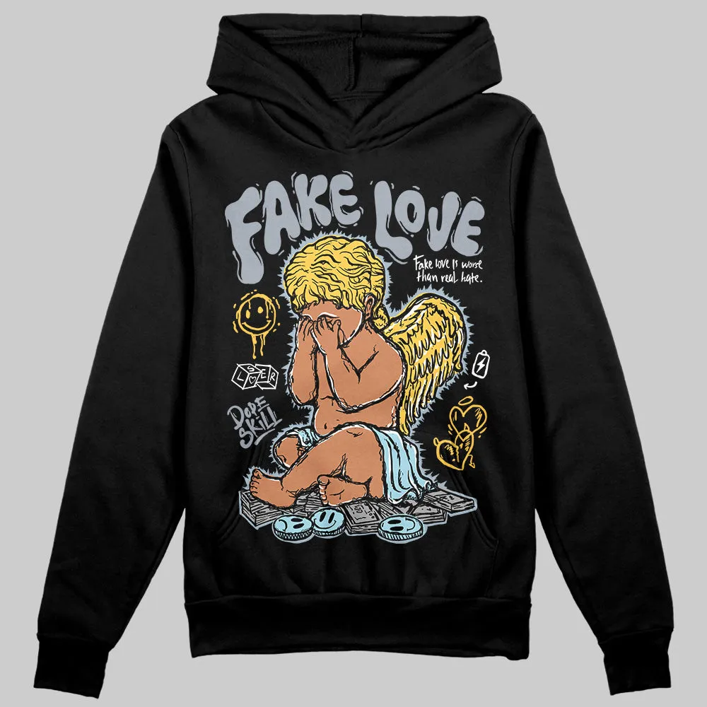 Blue Grey 13s DopeSkill Hoodie Sweatshirt False Love Graphic sold by DopeSkill product image thumbnail 2