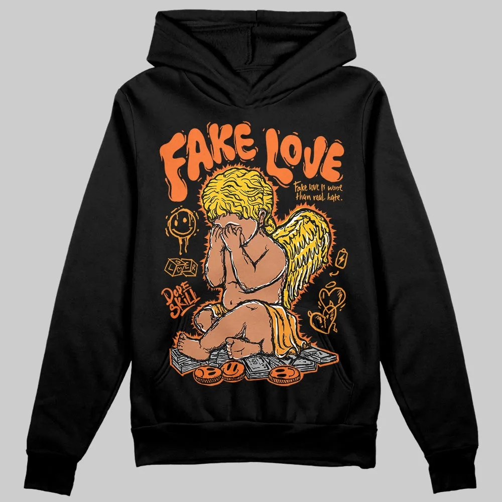 Orange Black White DopeSkill Hoodie Sweatshirt False Love Graphic sold by DopeSkill product image thumbnail 2