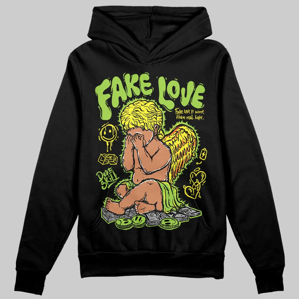 Neon Green Collection DopeSkill Hoodie Sweatshirt False Love Graphic sold by DopeSkill