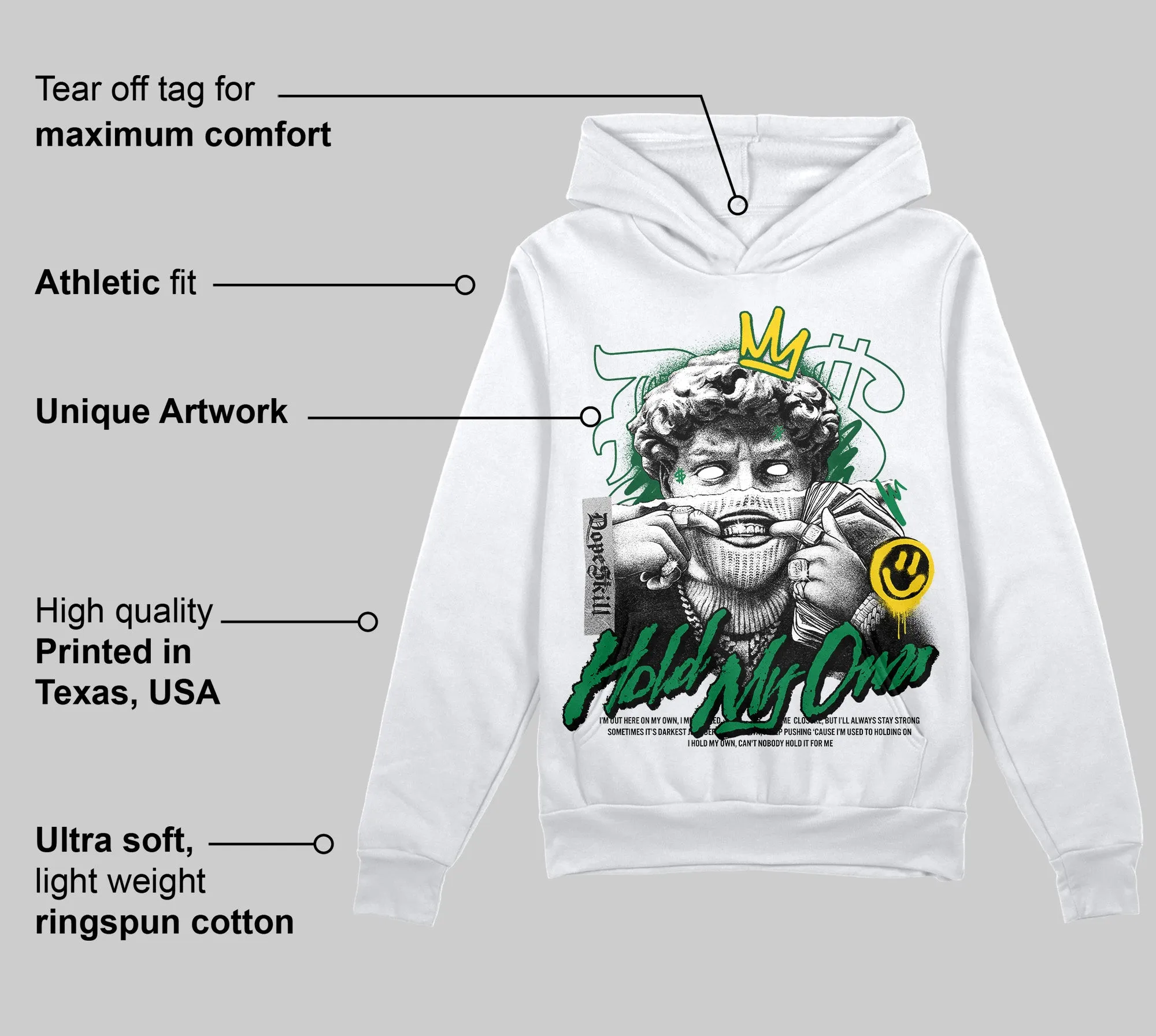 Green Collection DopeSkill Hoodie Sweatshirt In My Way Graphic sold by DopeSkill product image thumbnail 3
