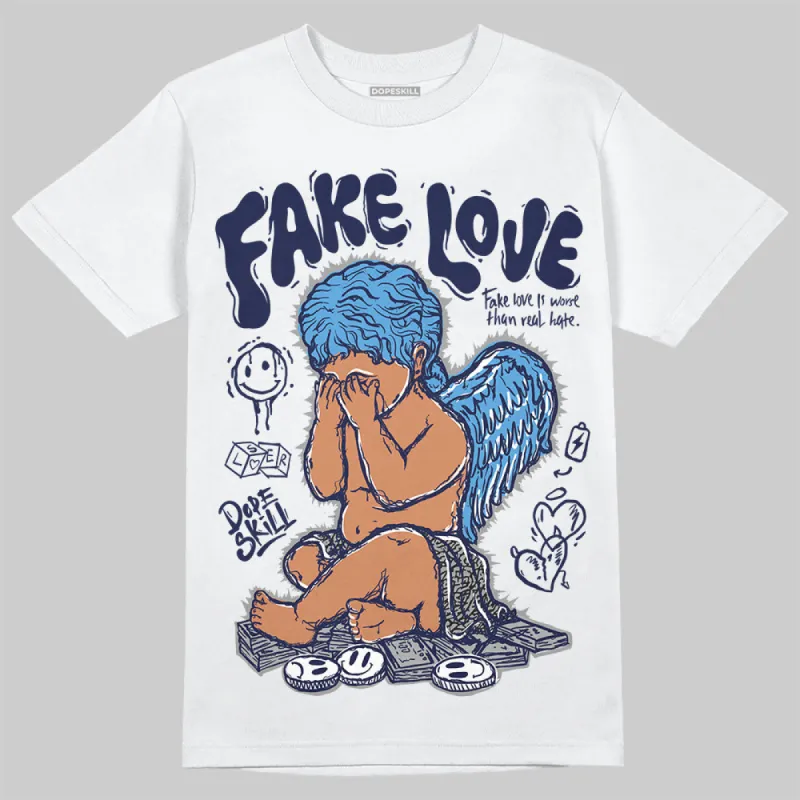 Midnight Navy 3s DopeSkill T-Shirt False Love Graphic sold by DopeSkill