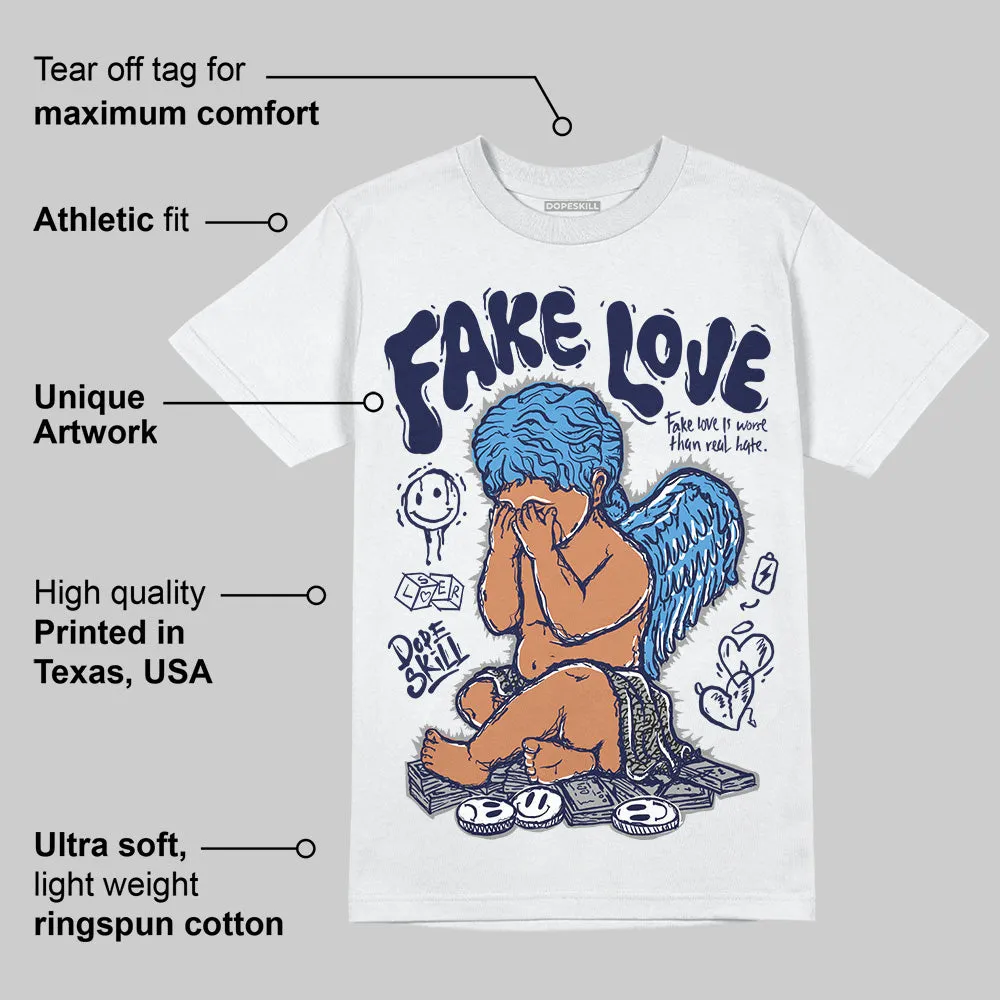 Midnight Navy 3s DopeSkill T-Shirt False Love Graphic sold by DopeSkill product image thumbnail 3