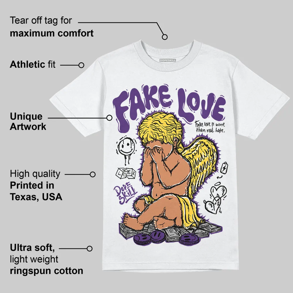 Field Purple 12s DopeSkill T-Shirt False Love Graphic sold by DopeSkill product image thumbnail 3