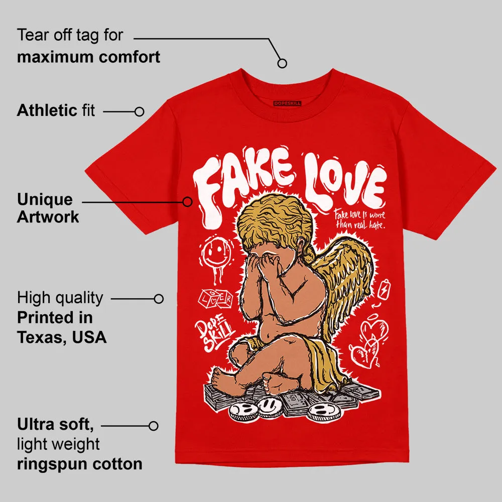 Red Collection DopeSkill Red T-shirt False Love Graphic sold by DopeSkill product image thumbnail 2