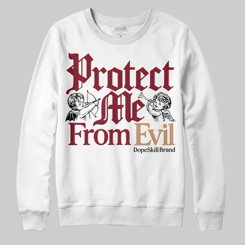 Samba OG Collegiate Burgundy DopeSkill Sweatshirt Protect Me From Evil Graphic sold by DopeSkill