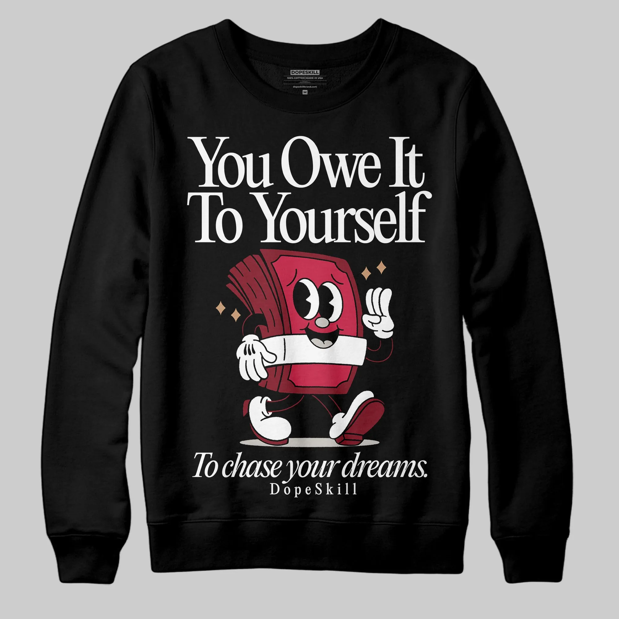 Samba OG Collegiate Burgundy DopeSkill Sweatshirt Owe It To Yourself Graphic sold by DopeSkill product image thumbnail 2