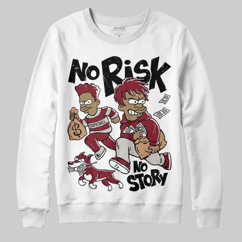 Samba OG Collegiate Burgundy DopeSkill Sweatshirt No Risk No Story Graphic sold by DopeSkill