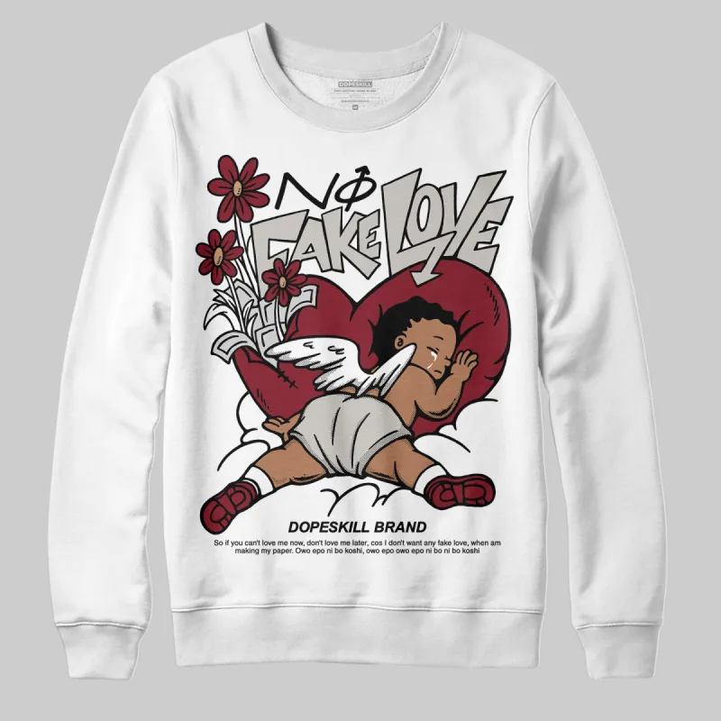 Samba OG Collegiate Burgundy DopeSkill Sweatshirt No Fake Love Graphic sold by DopeSkill