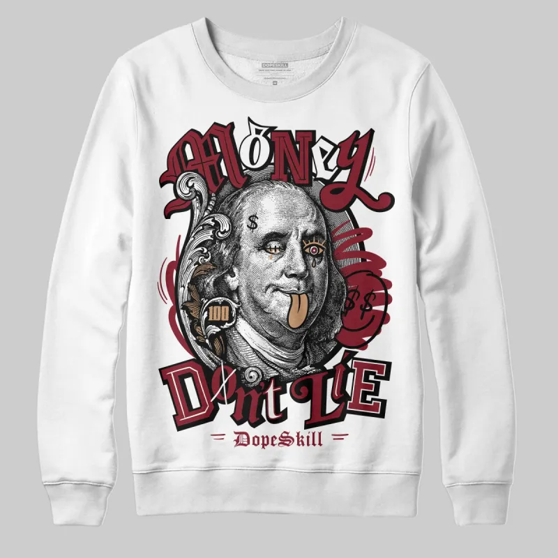 Samba OG Collegiate Burgundy DopeSkill Sweatshirt Money Don't Lie Graphic sold by DopeSkill