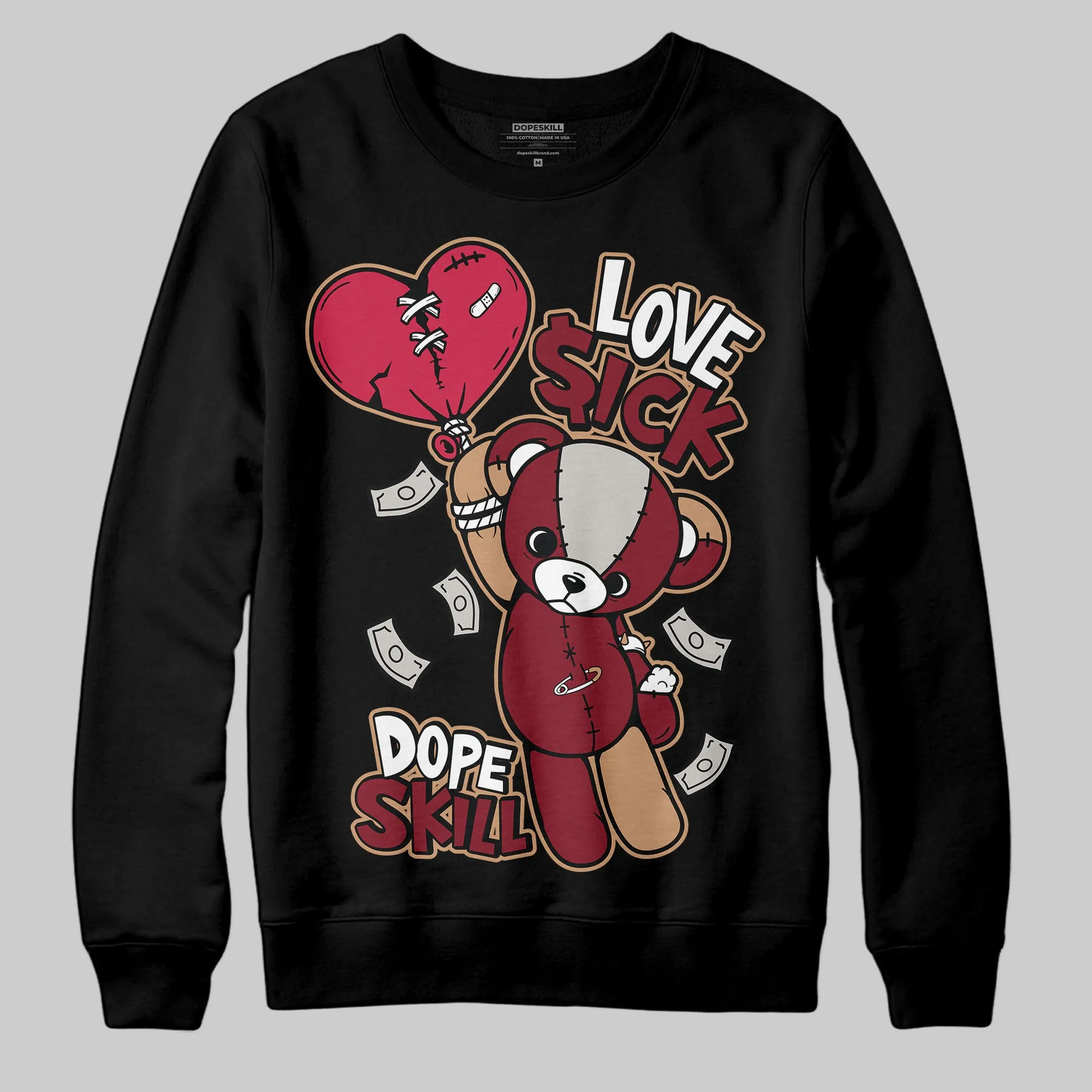 Samba OG Collegiate Burgundy DopeSkill Sweatshirt Love Sick Graphic sold by DopeSkill product image thumbnail 2