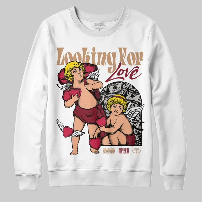 Samba OG Collegiate Burgundy DopeSkill Sweatshirt Looking For Love Graphic sold by DopeSkill