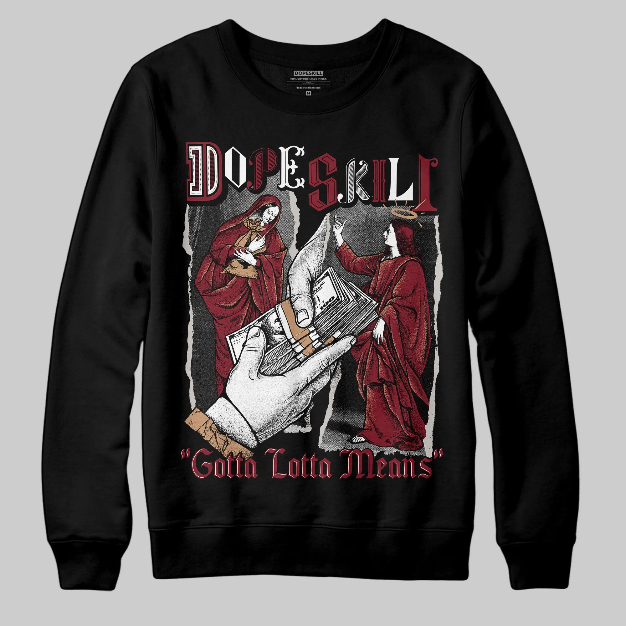 Samba OG Collegiate Burgundy DopeSkill Sweatshirt Gotta Lotta Means Graphic sold by DopeSkill product image thumbnail 2