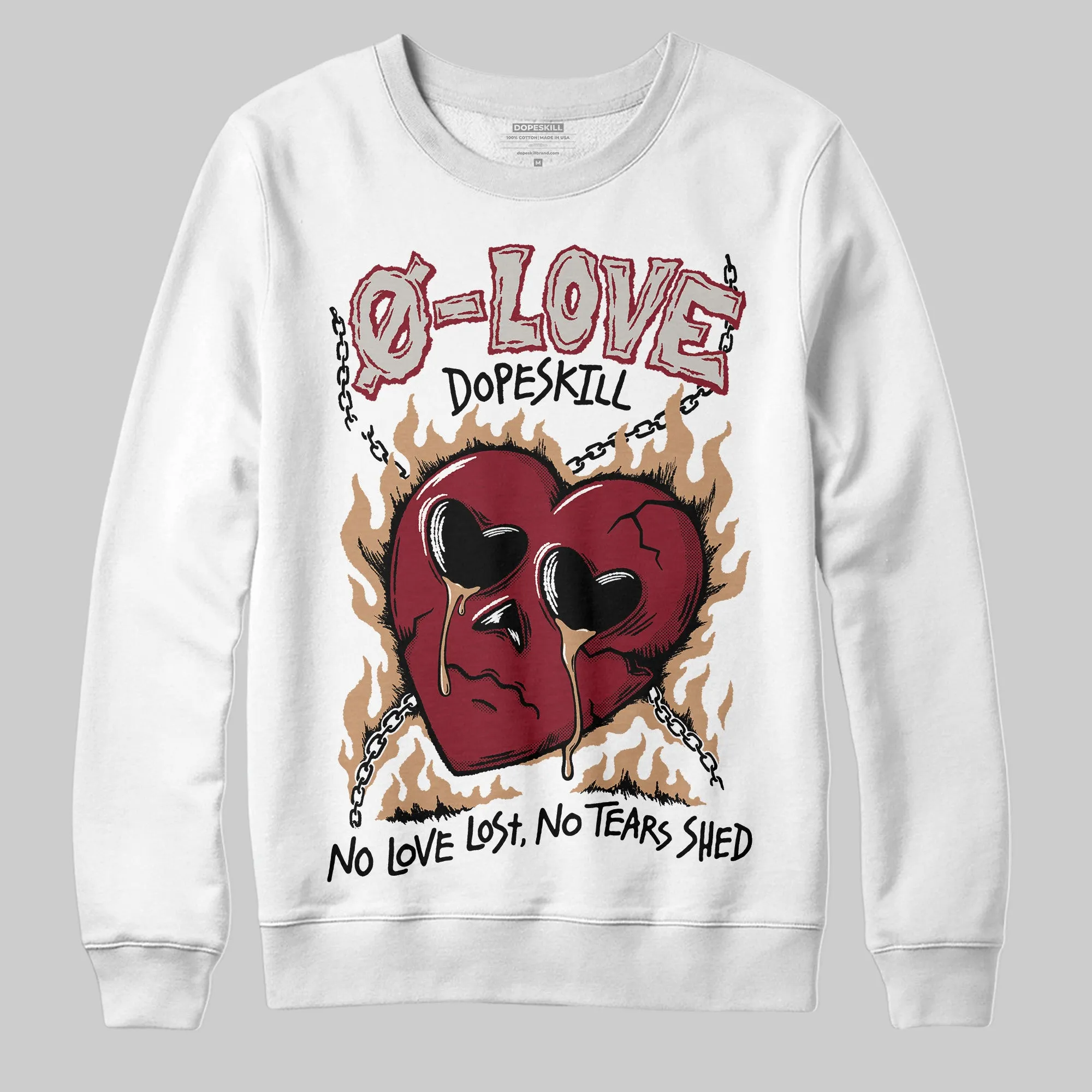 Samba OG Collegiate Burgundy DopeSkill Sweatshirt Crying Heart Graphic sold by DopeSkill