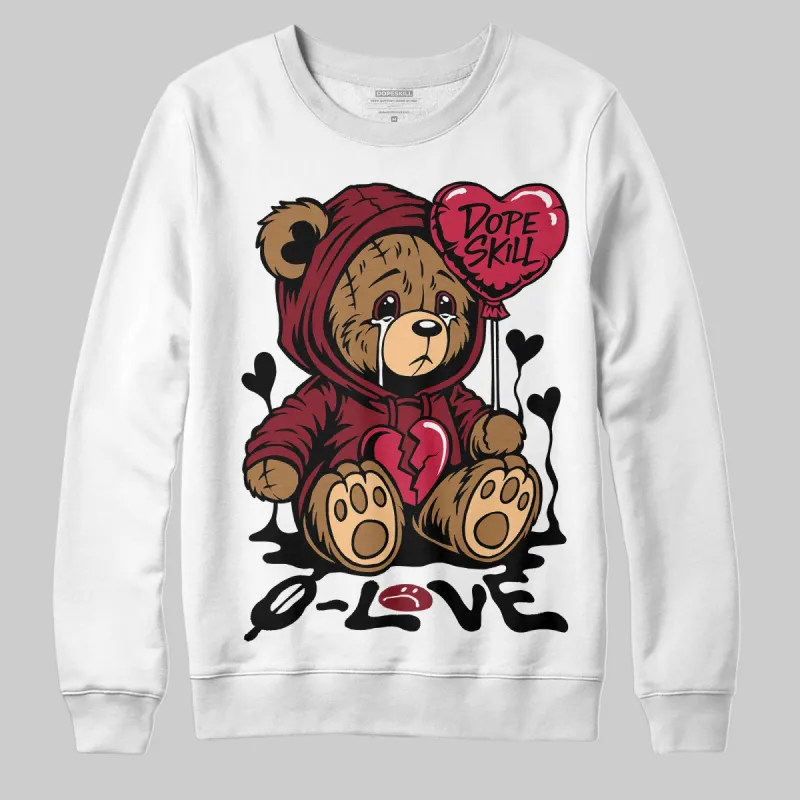 Samba OG Collegiate Burgundy DopeSkill Sweatshirt Broken Bear Graphic sold by DopeSkill